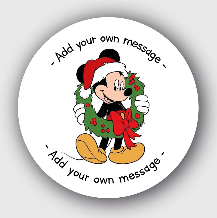 24 Personalised Christmas Stickers SS33